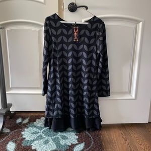 New Black and Gray mini dress/tunic